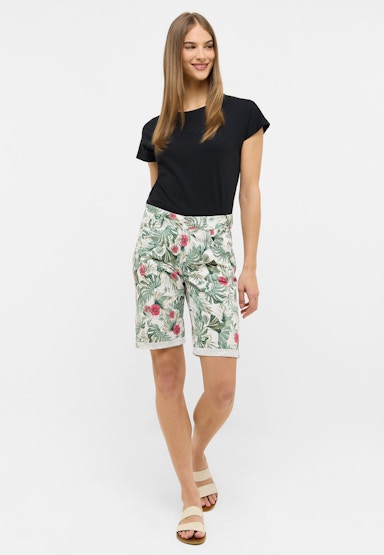 Hose Bermuda TU mit floralem Muster