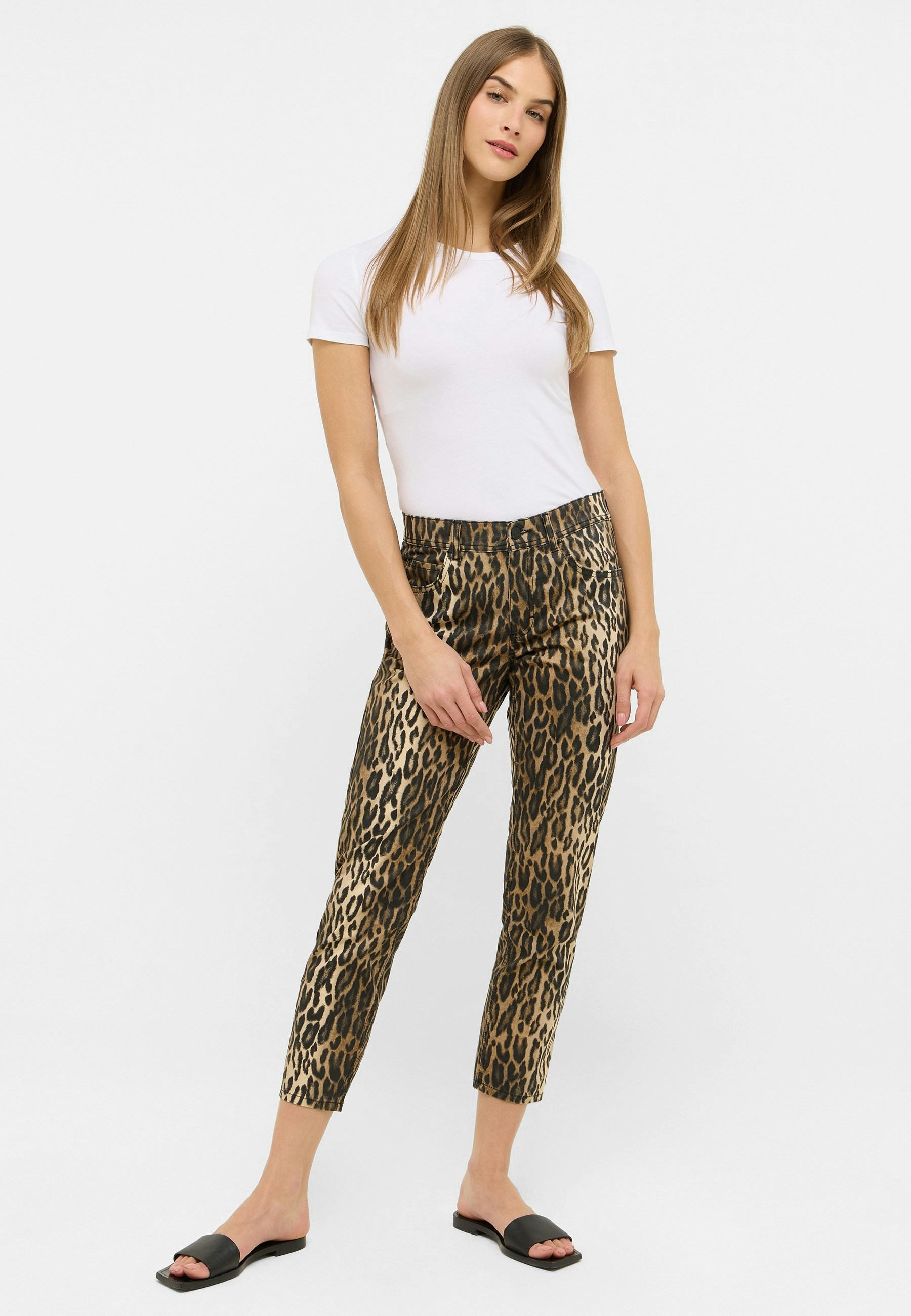 Hose Ornella mit Leoprint