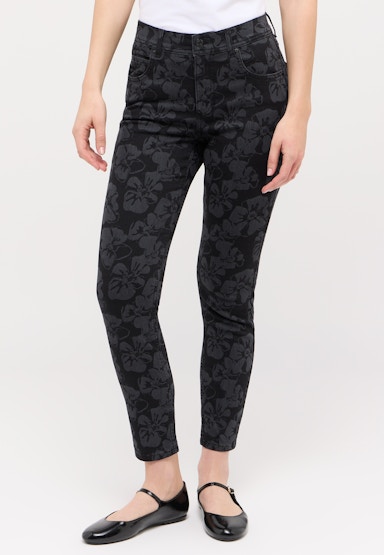 Jeans Ornella mit floralem Muster