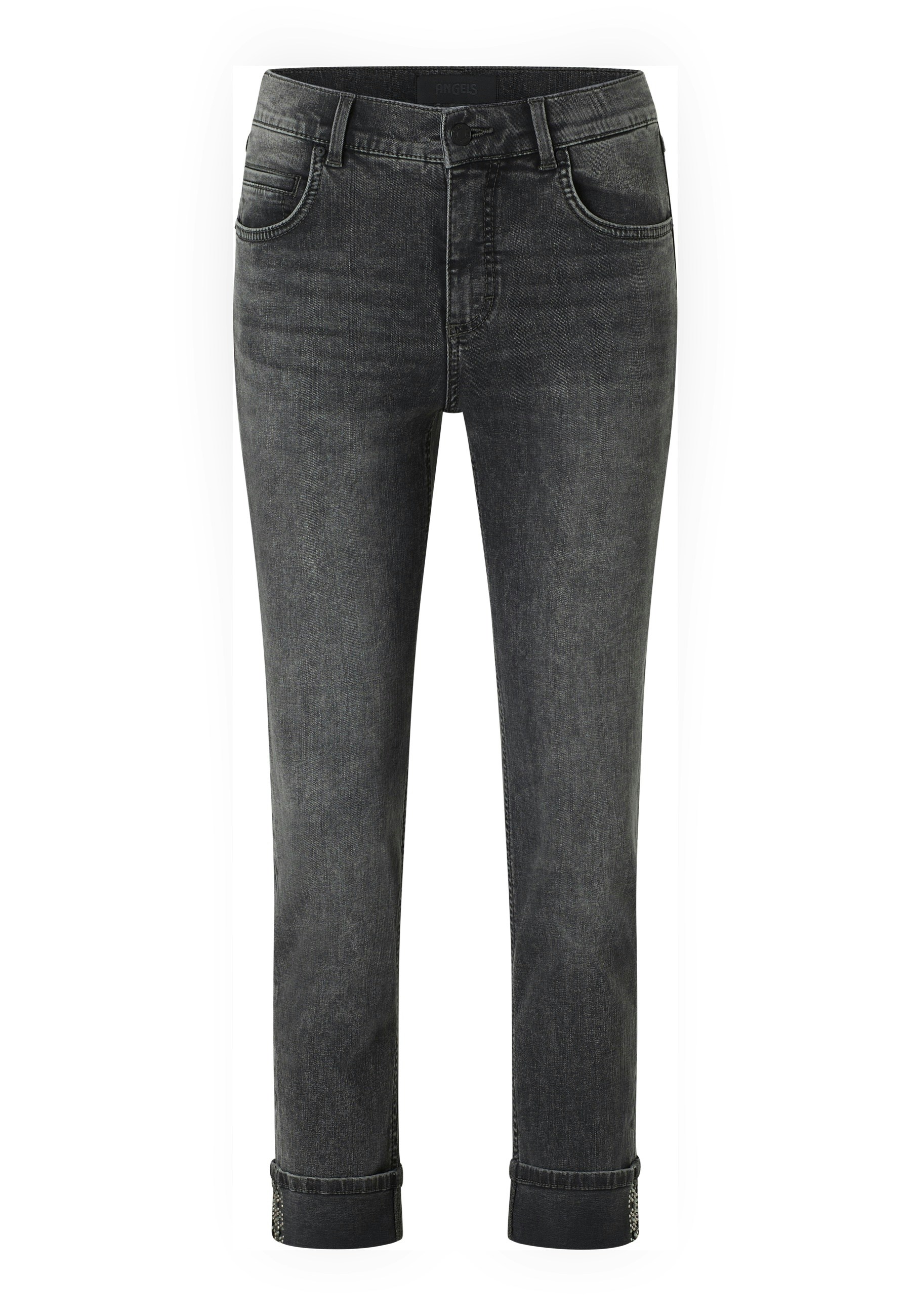 Jeans Cici Crop Glam mit Ziersteinen