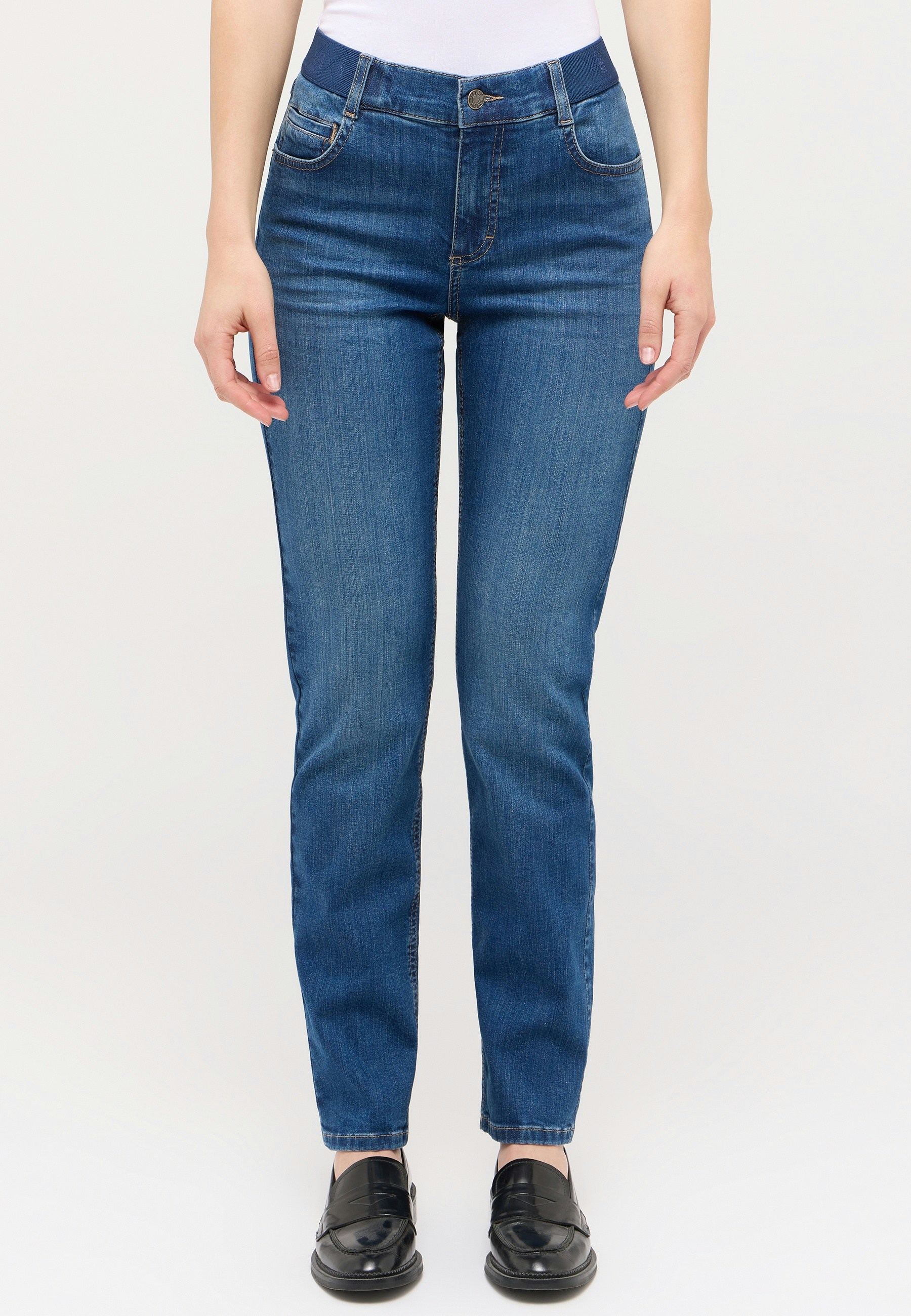 Jeans Cici Sporty mit Stretch-Bund