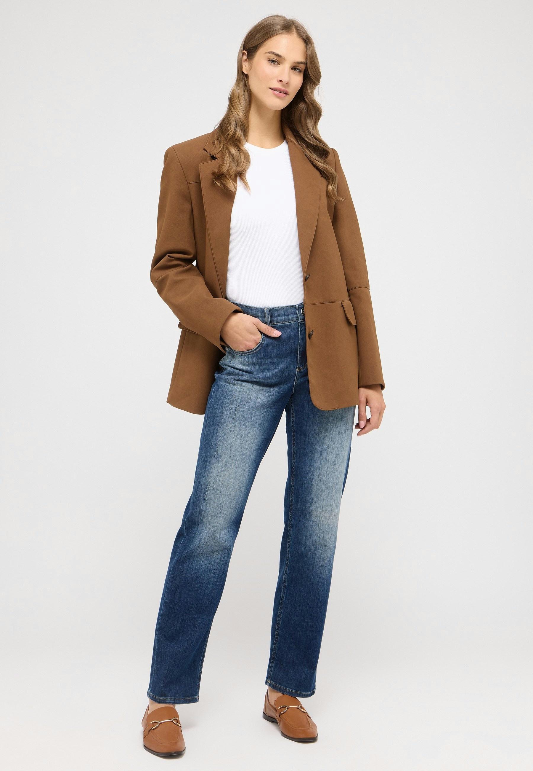 Jeans Straight im 5-Pocket-Design