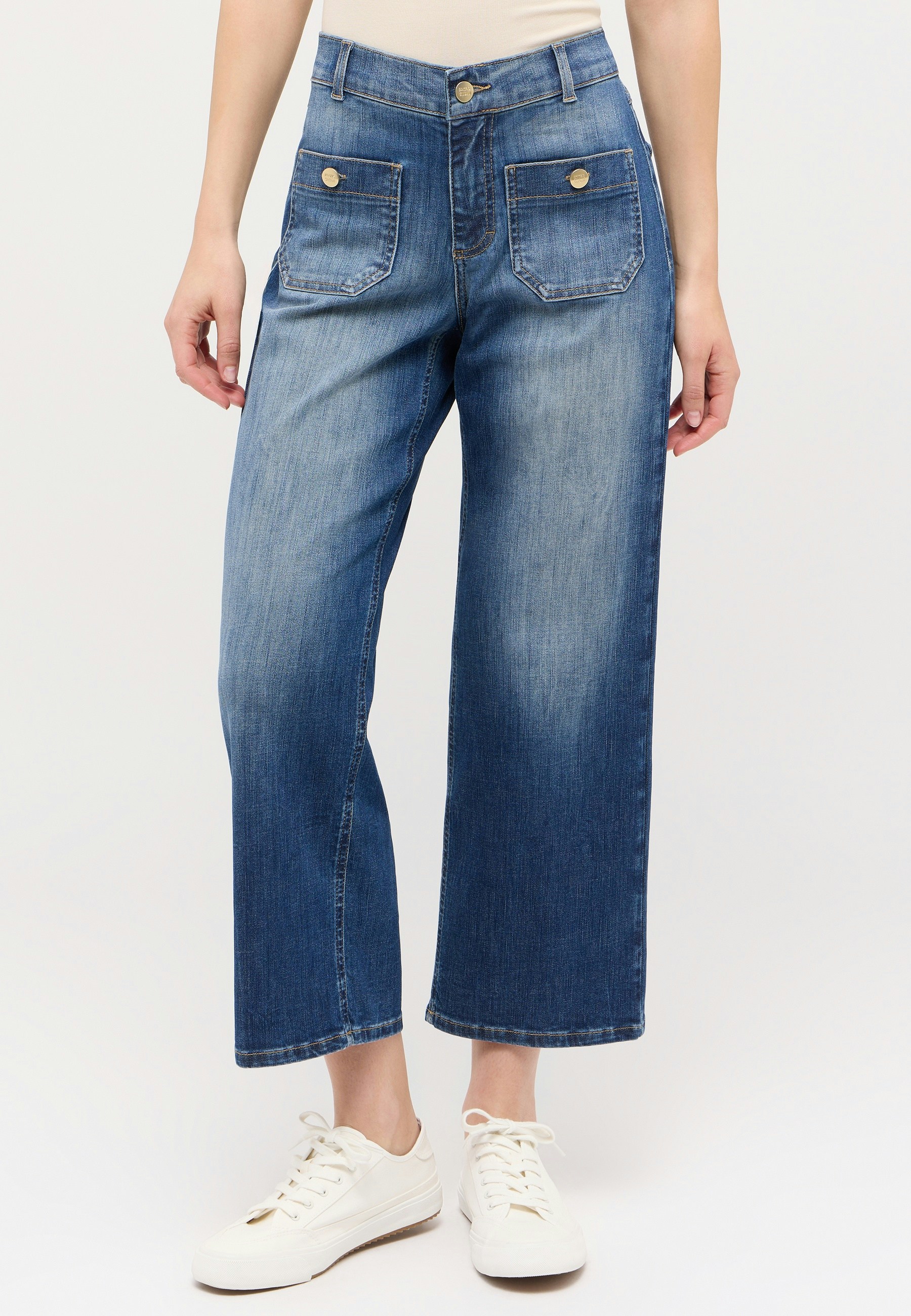 Linn jeans with patch pockets