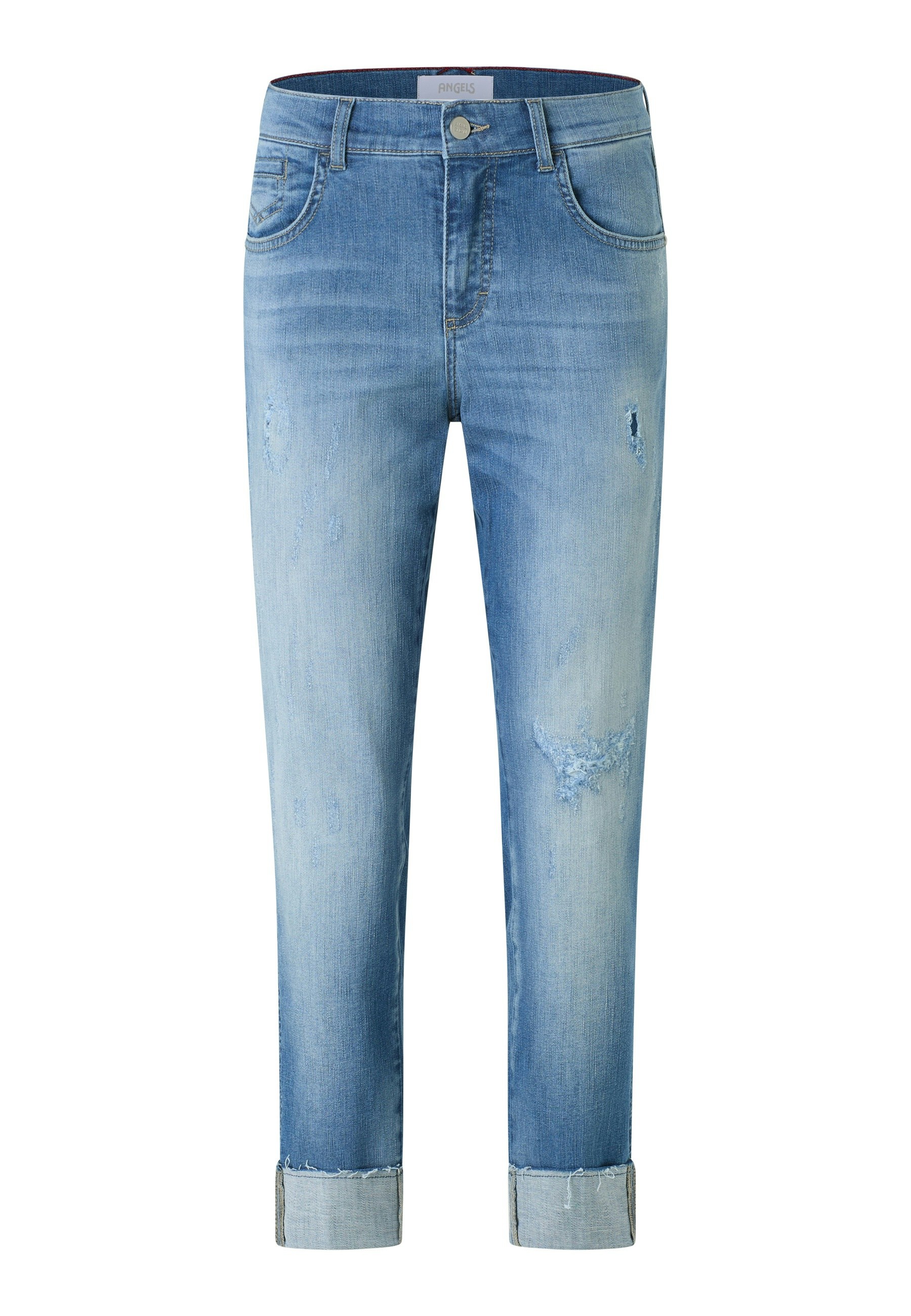 Destroyed-Jeans Darleen Crop TU Fringe