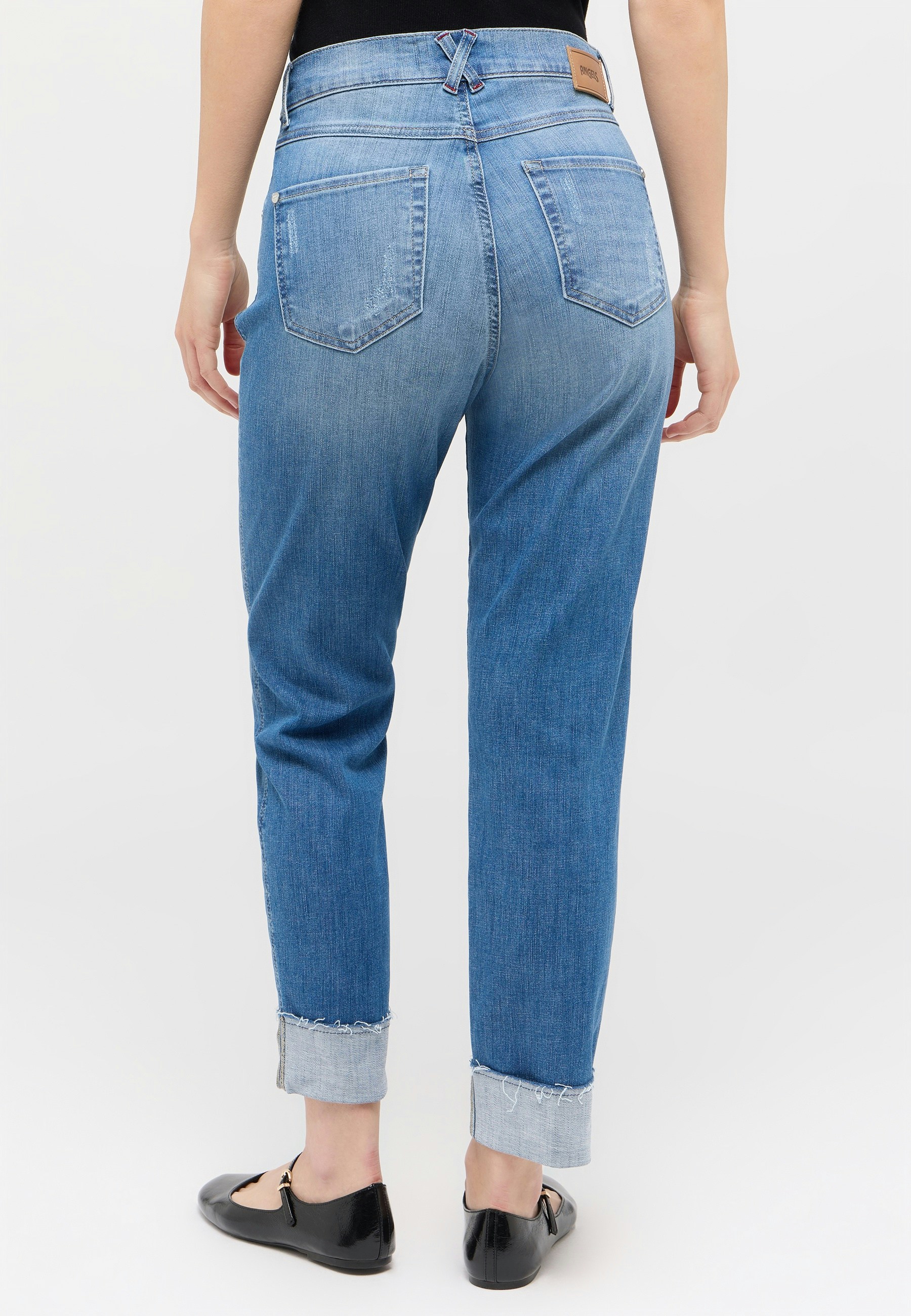 Destroyed-Jeans Darleen Crop TU Fringe