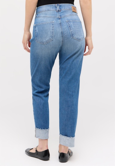 Destroyed-Jeans Darleen Crop TU Fringe