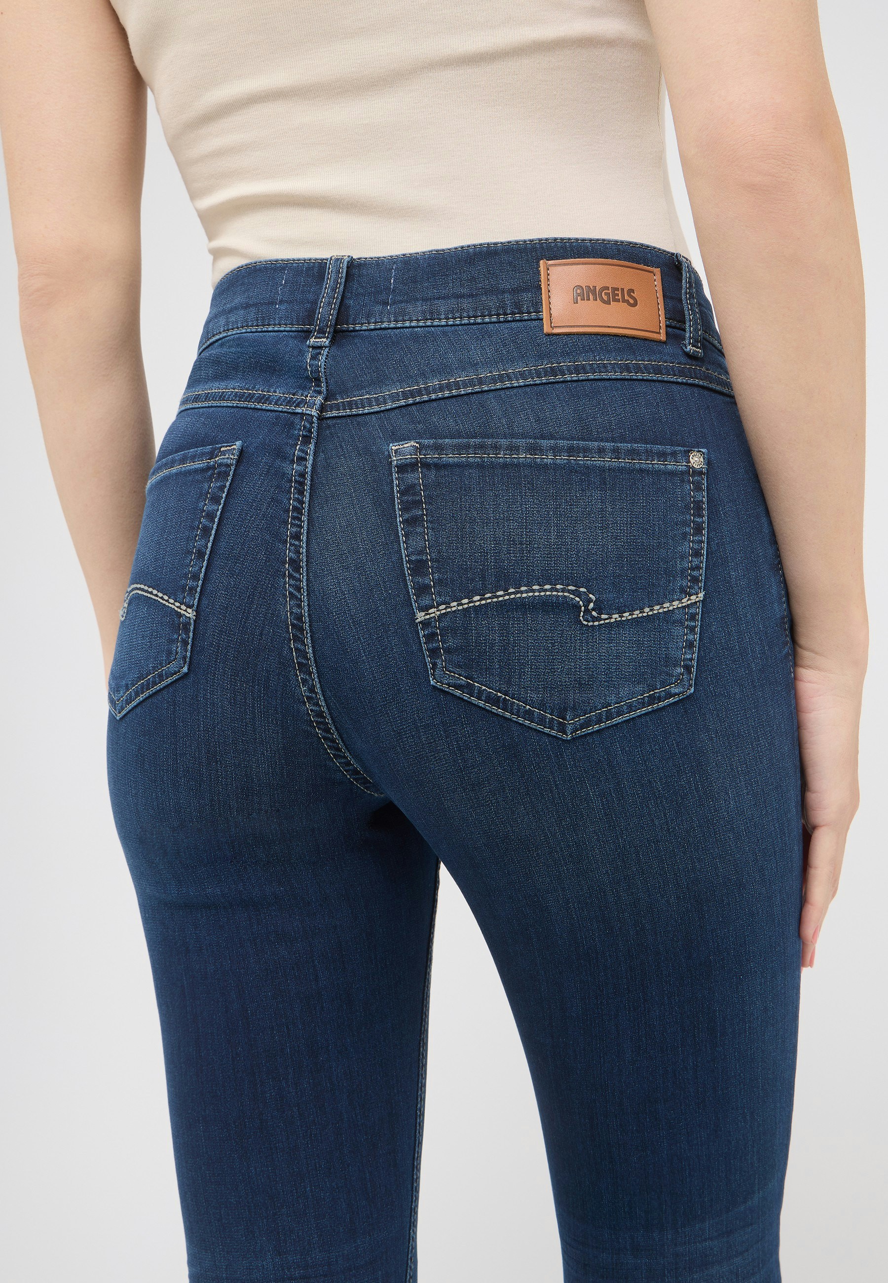 Jeans Skinny aus Sweat Denim