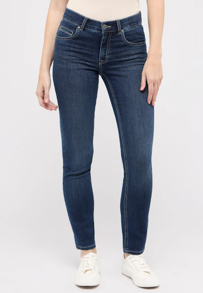 Jeans Cici mit Sweat Denim in Jerseyoptik