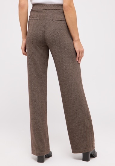 Hose Liz Easy mit Fischgrat-Muster