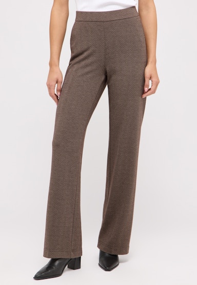 Hose Liz Easy mit Fischgrat-Muster
