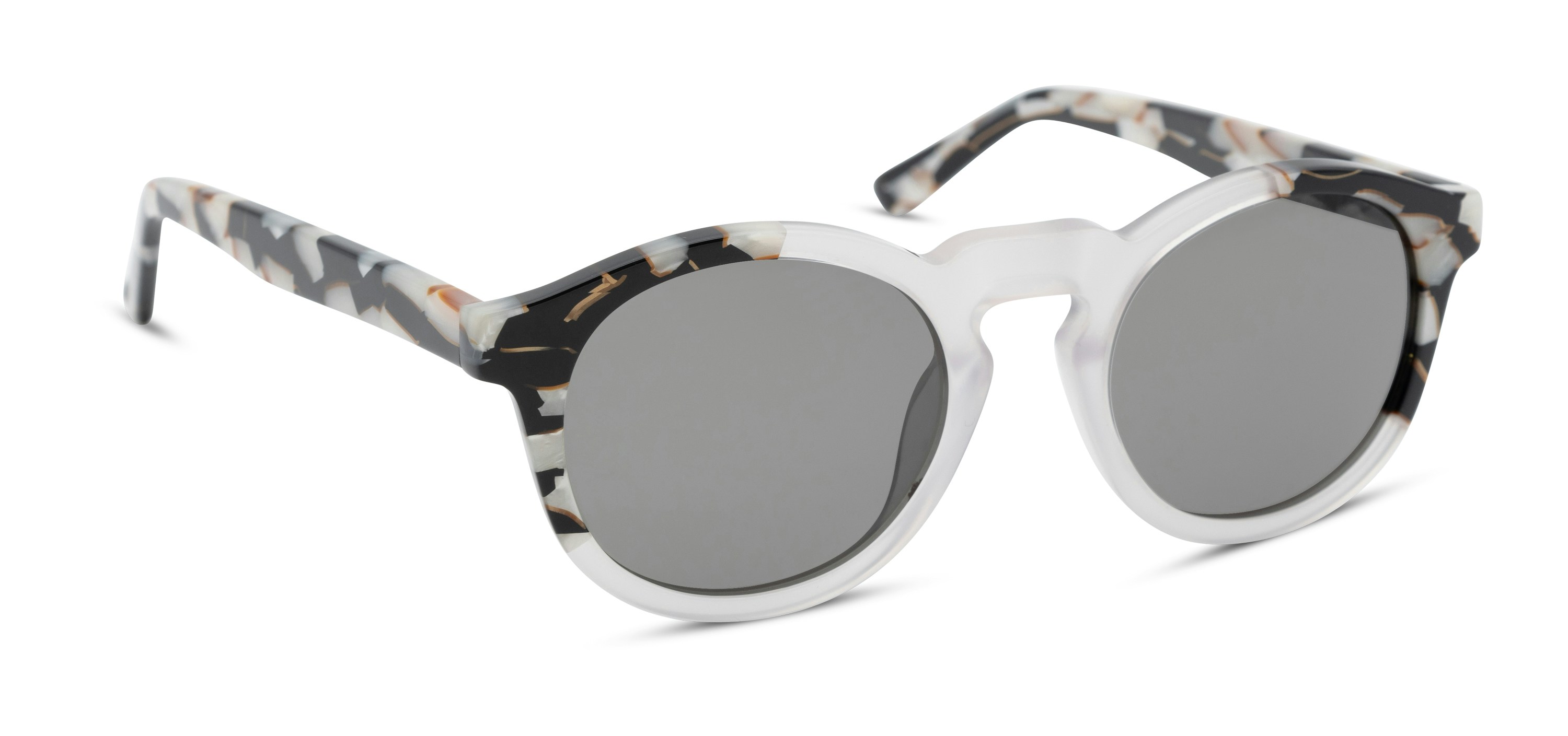 Runde Sonnenbrille mit Muster