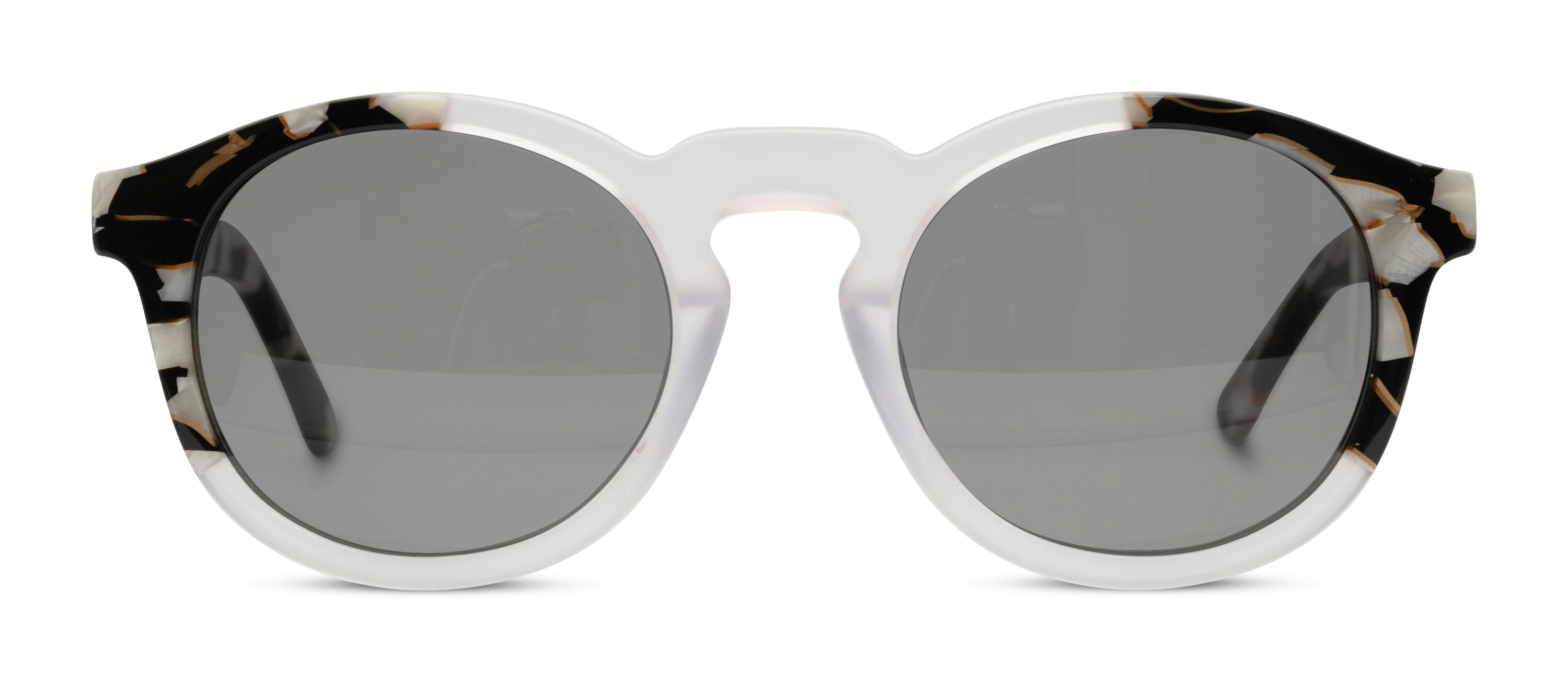 Runde Sonnenbrille mit Muster