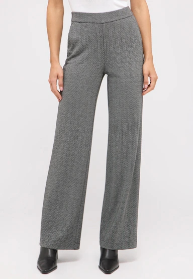 Hose Liz Easy mit Fischgrat-Muster