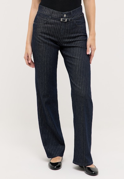Jeans Liz Belt with Pinstripes