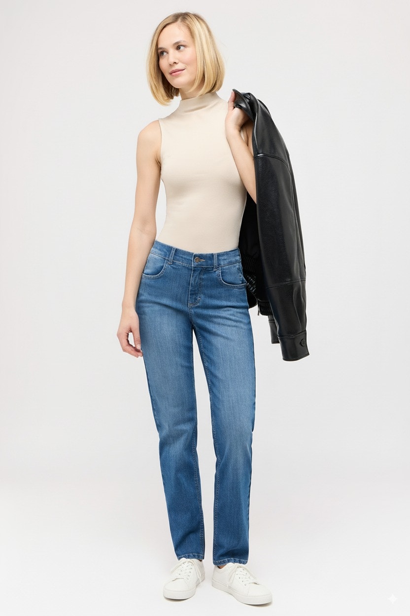 Jeans Dolly 3.0 mit authentischem Denim