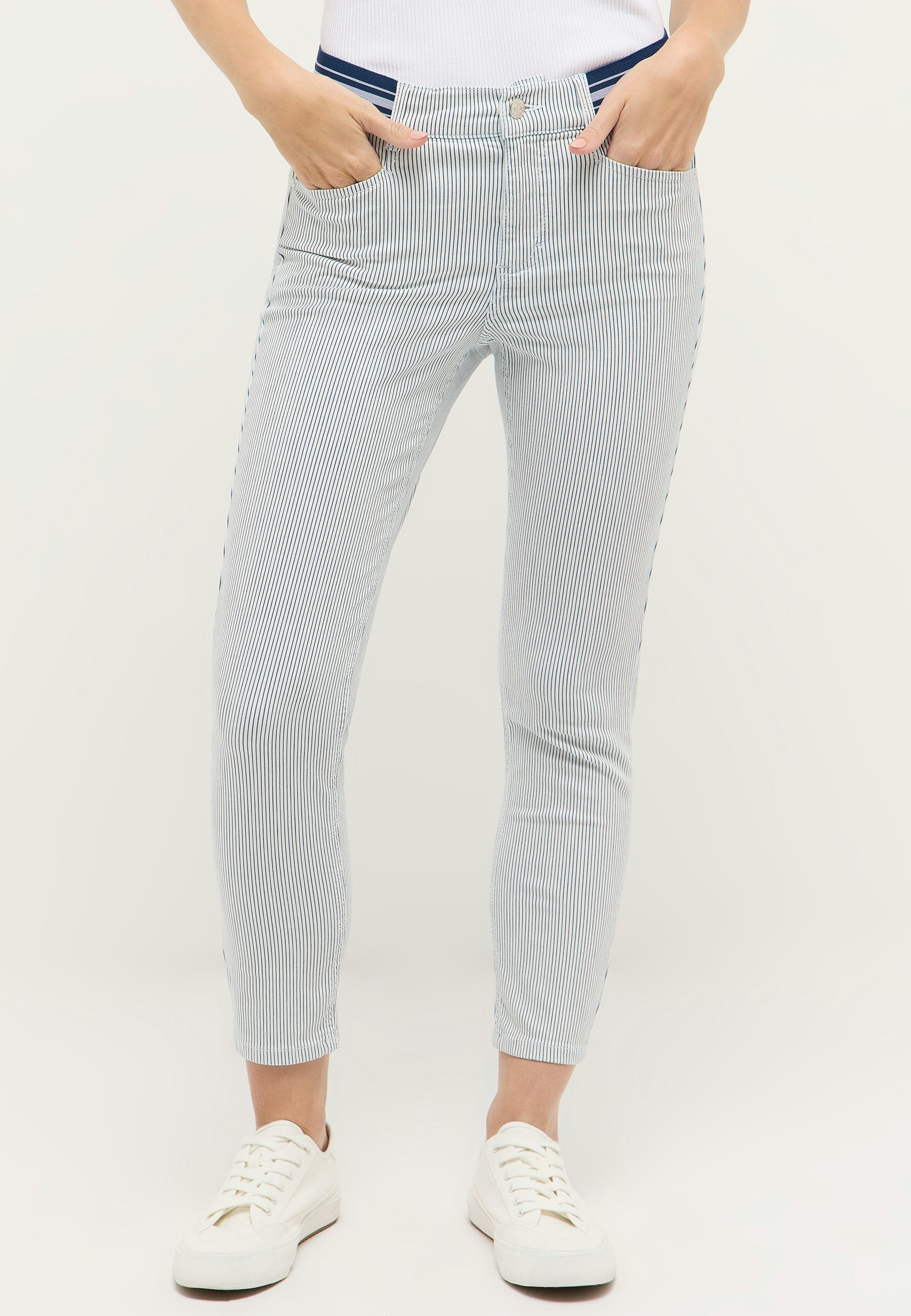 Ornella Sporty Striped Jeans