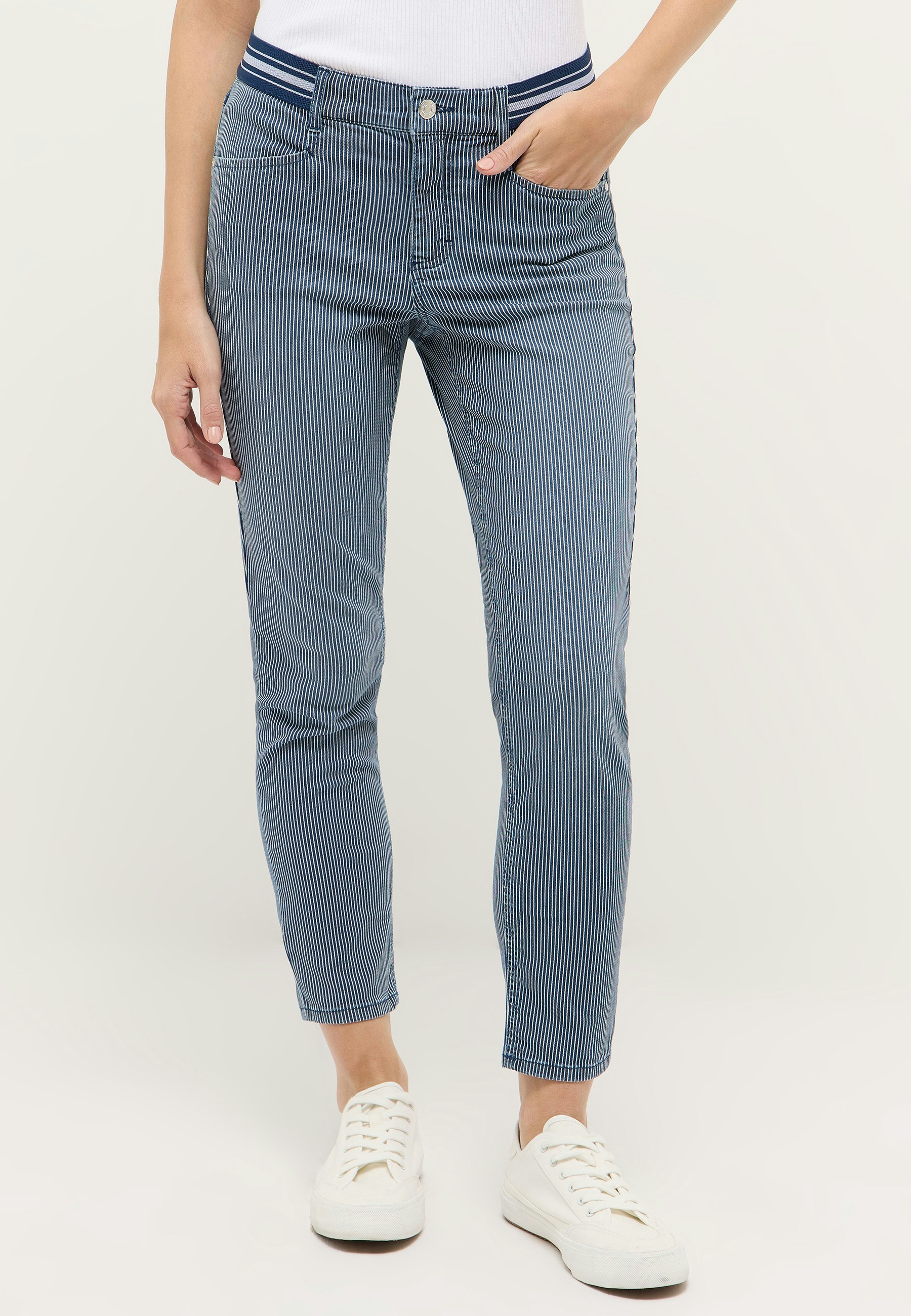 Ornella Sporty Jeans with Stripes