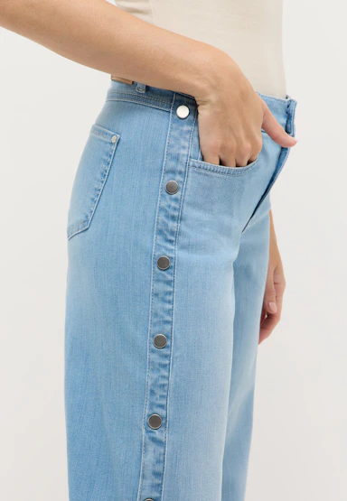 Liz Edgy with snap button placket