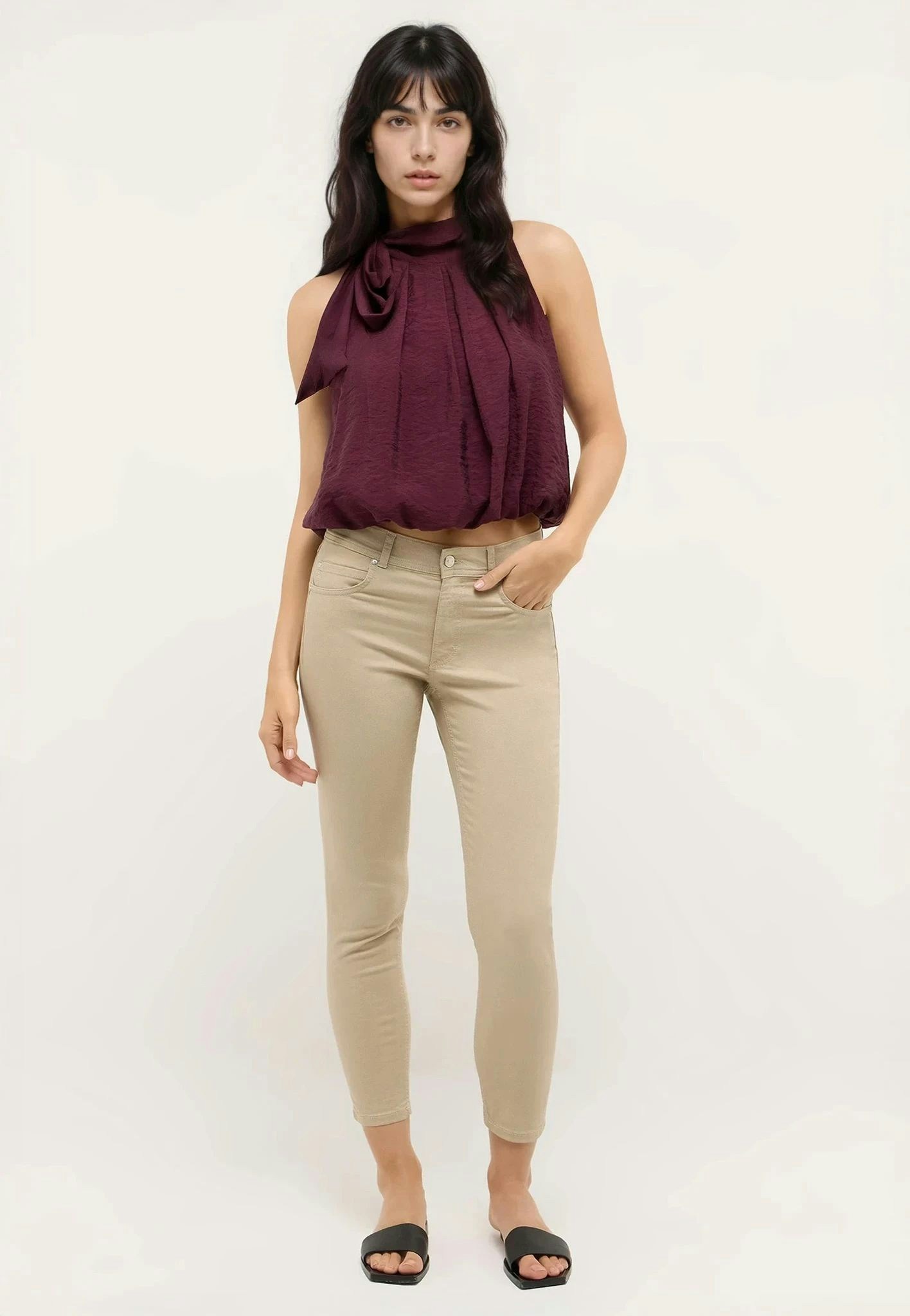 Jeans Ornella with distressed wash