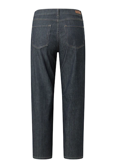 Barrel-Jeans Evy mit Nadelstreifen