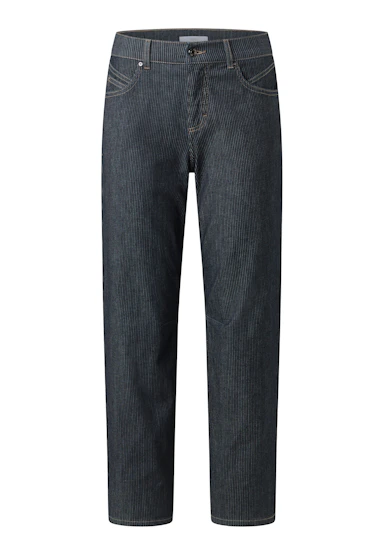 Barrel-Jeans Evy mit Nadelstreifen