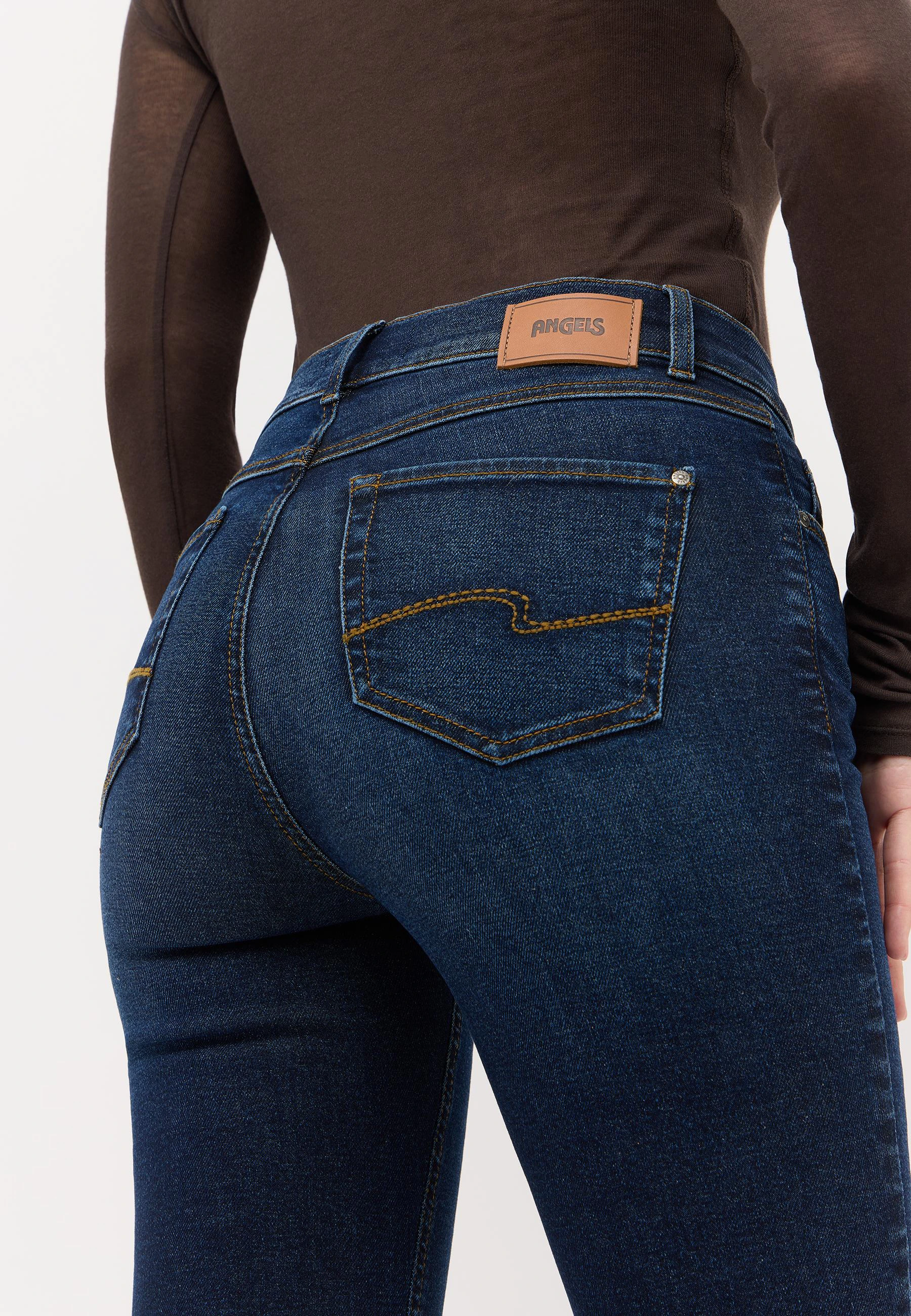 Skinny jeans with used wash