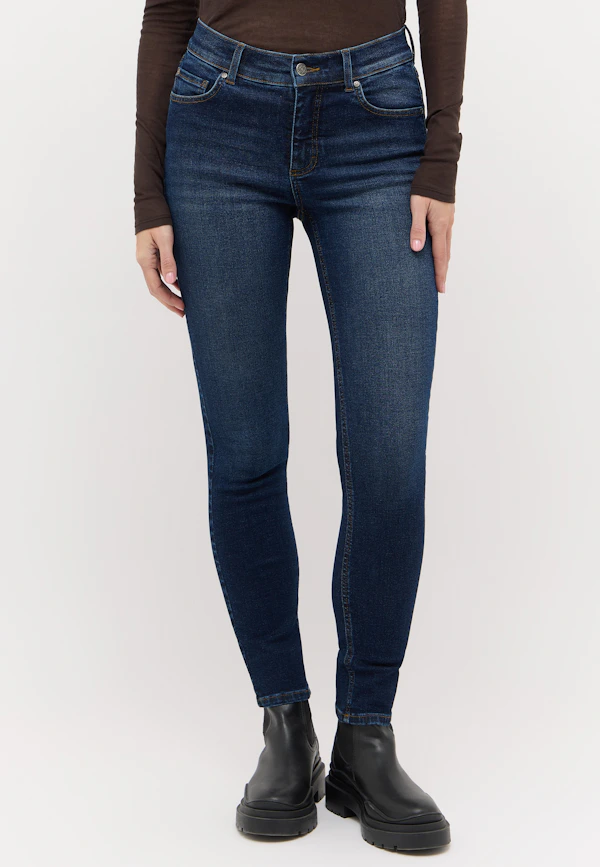Jeans Skinny mit Used-Waschung