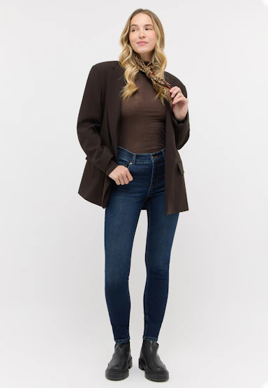 Skinny jeans with used wash