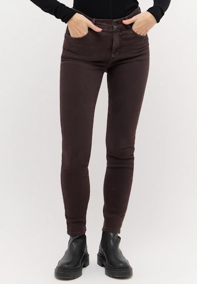 Jeans Skinny Mit Used-Waschung