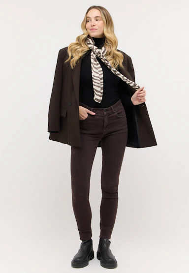Jeans Skinny Mit Used-Waschung