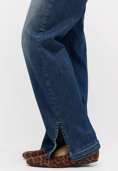 Jeans Lara Boho mit Saum-Schlitz