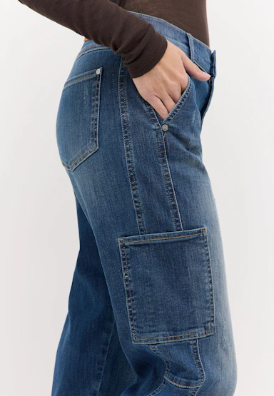 Barrel-Jeans Evy Cargo