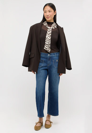 Linn jeans with patch pockets