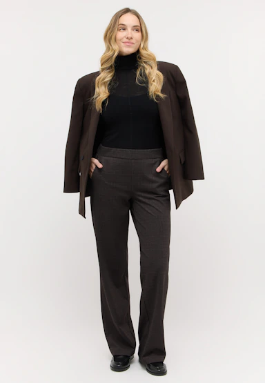 Hose Liz Easy mit Glencheck-Muster