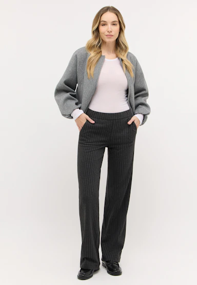 Liz Easy trousers with pinstripes