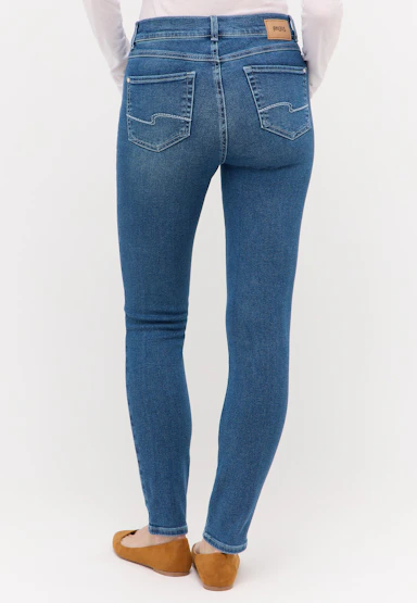 Jeans Skinny mit Used-Waschung