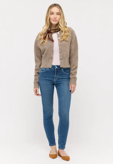 Jeans Skinny mit Used-Waschung