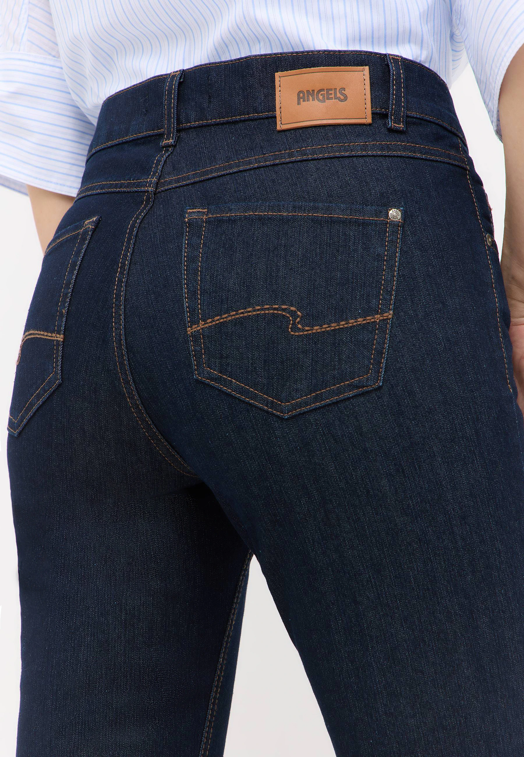 Jeans Cici mit sportivem Denim