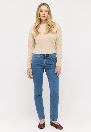 Jeans Cici mit sportivem Denim