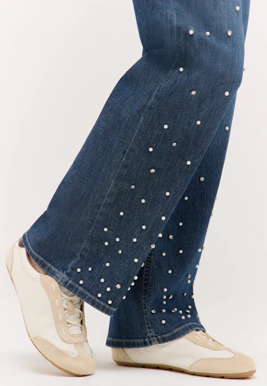 Jeans Liz Glow mit Perlen