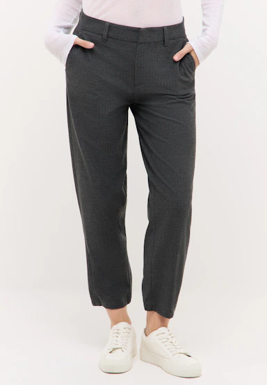 Hose Evy Tailored mit Fischgrat-Muster