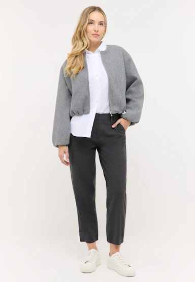 Hose Evy Tailored mit Fischgrat-Muster